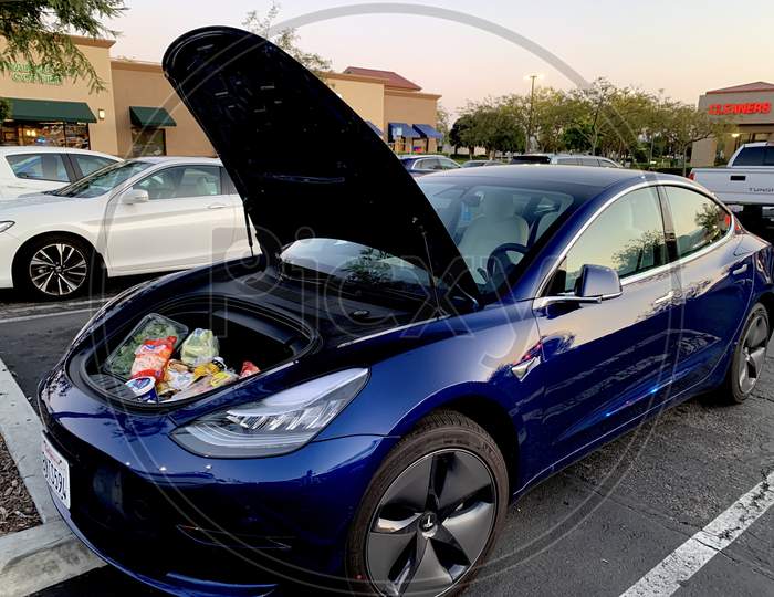 Tesla front trunk