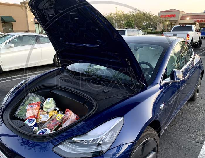 Tesla front trunk
