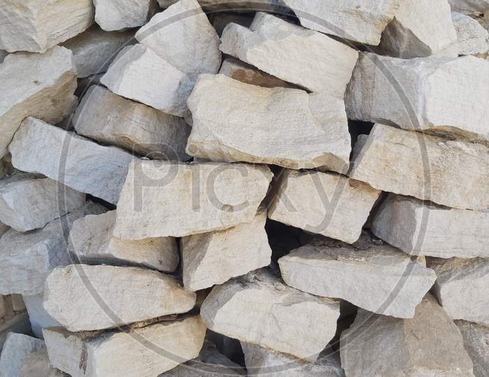 Natural Wall stone making for the new walls material background.