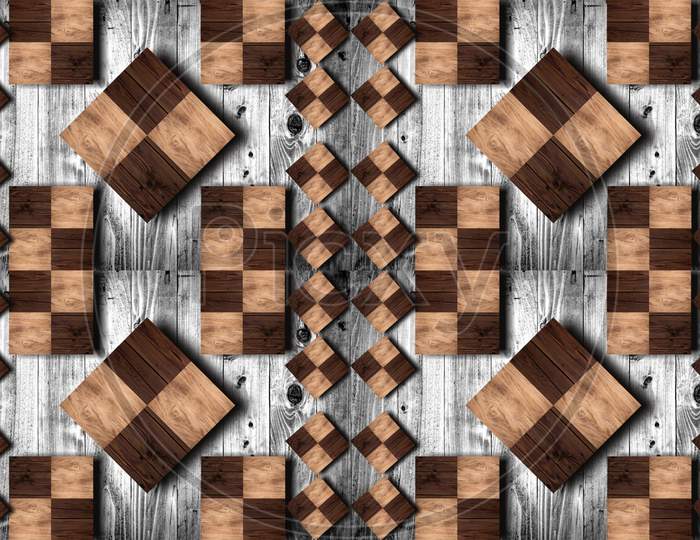 Wood oak 3d tiles texture