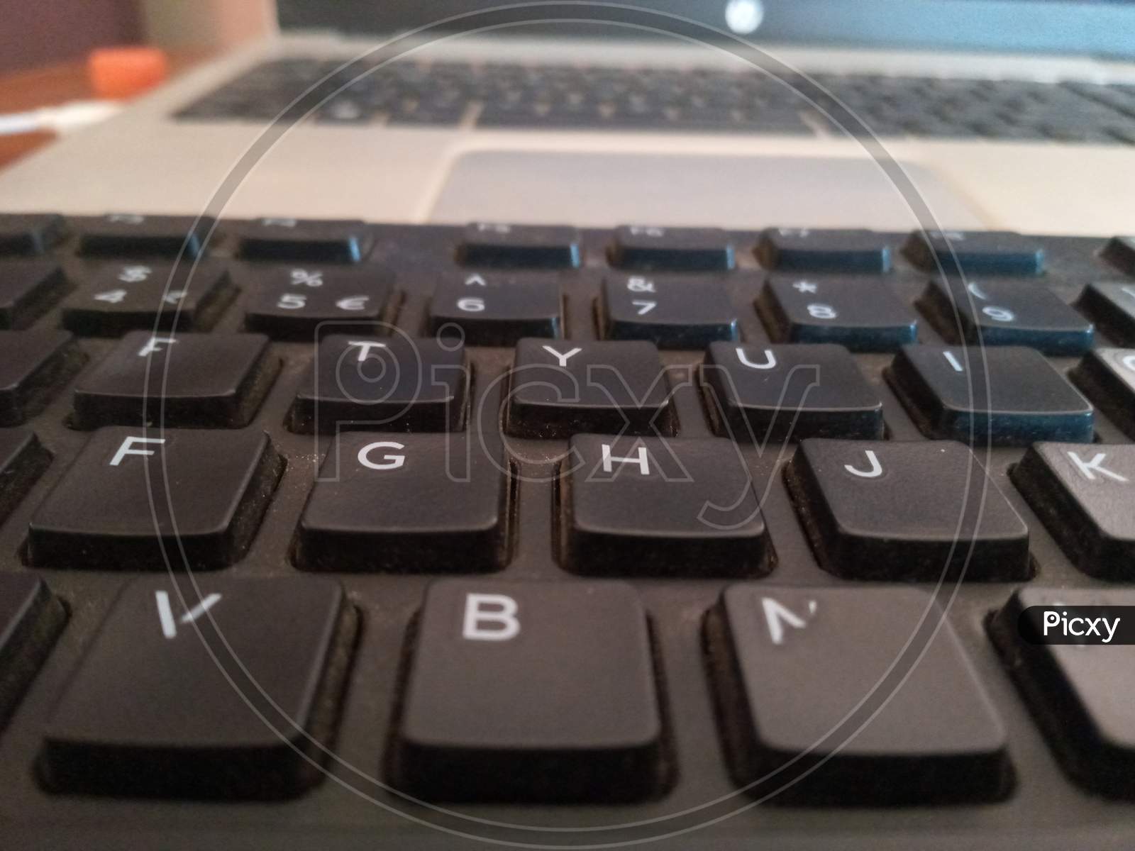 My laptop and keyboard
