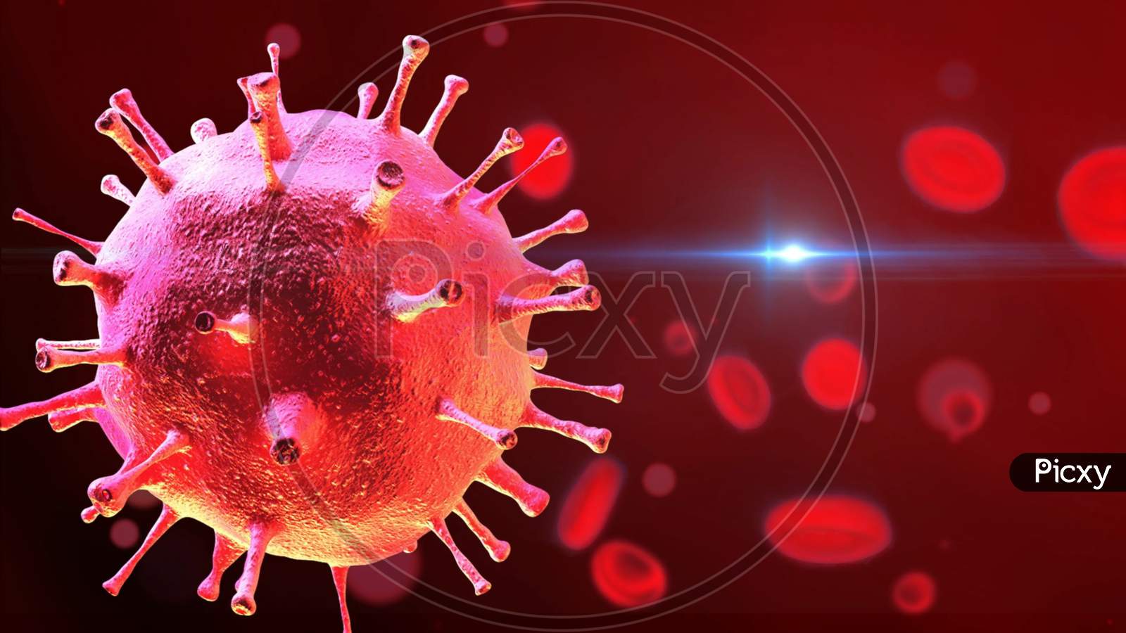 pathogen respiratory coronavirus 2019-ncov flu outbreak 3D medical  health risk concept