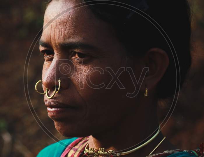 A tribal woman