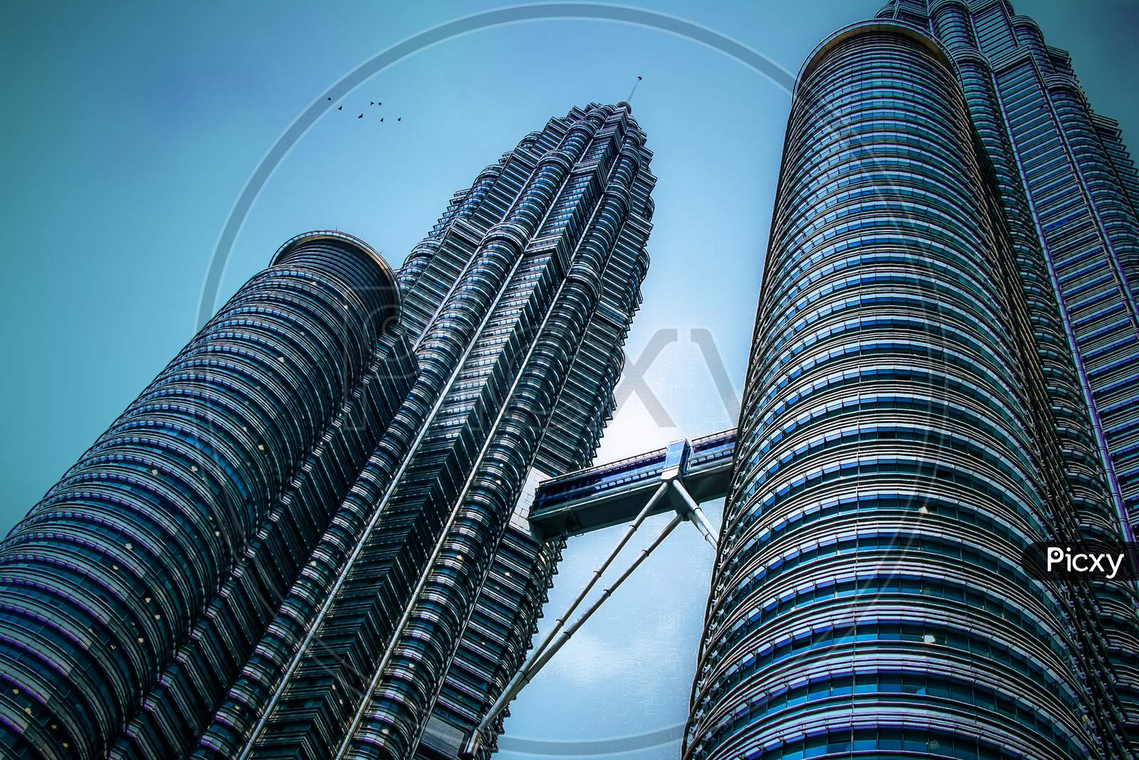Close up shot of Petronas Twin Towers