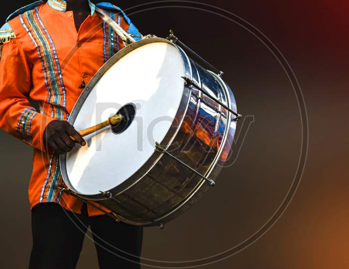A person playing Drumhead