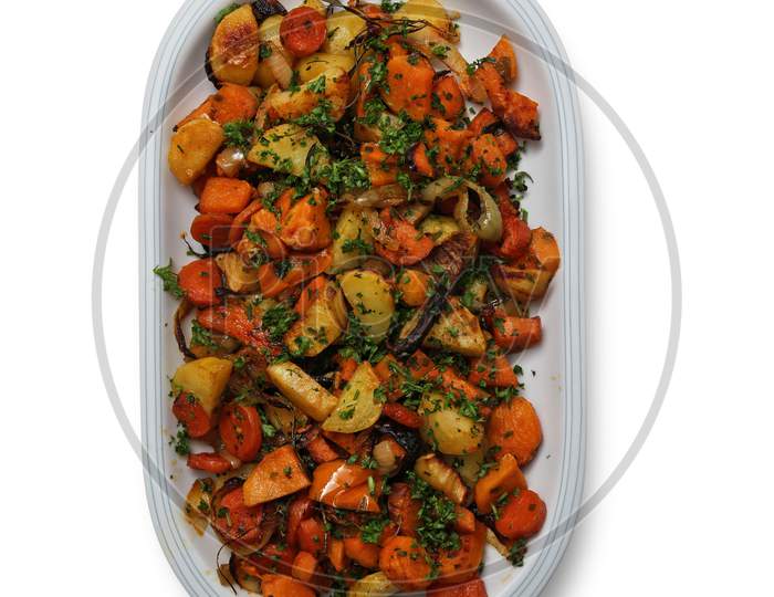 baked vegetables , beautiful food , hight quality