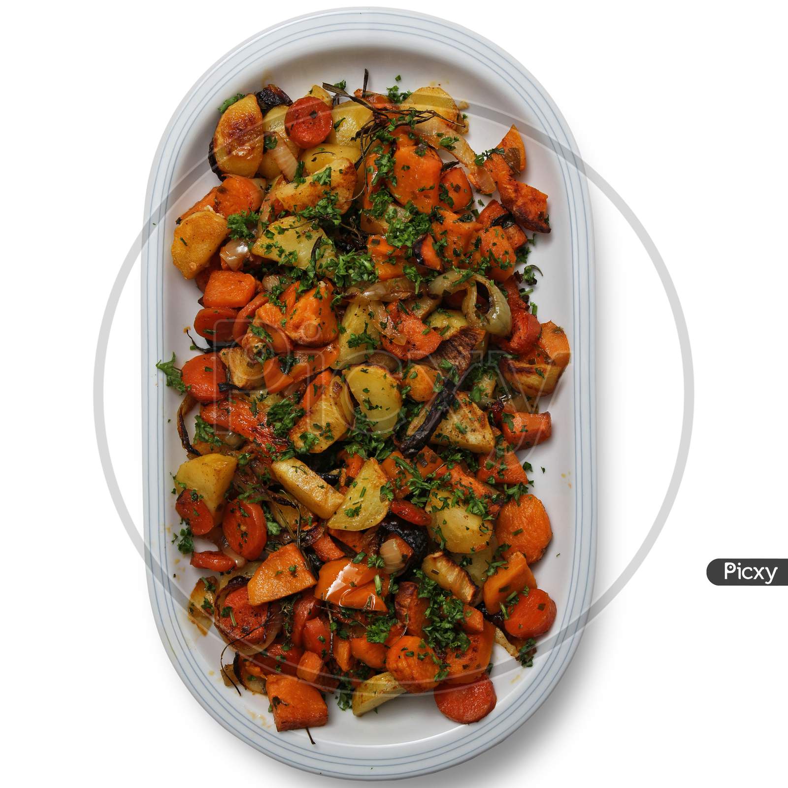 baked vegetables , beautiful food , hight quality