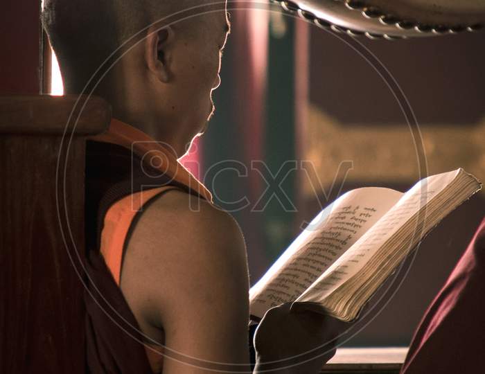 reading monk