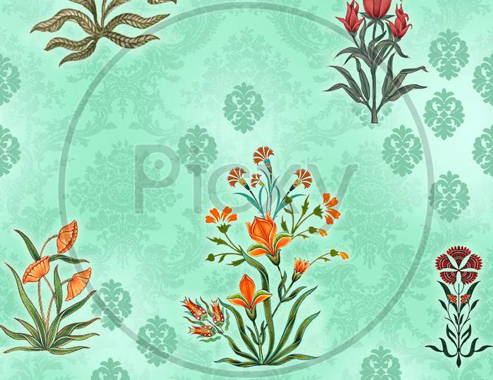 Mughal floral Allover