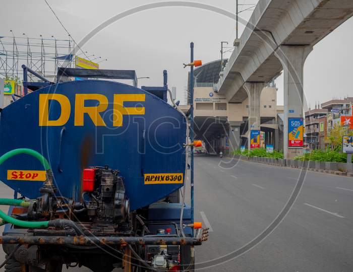 DRf Vehicle Under stand By during lockdown amid coronavirus or covid 19 outbreak in india