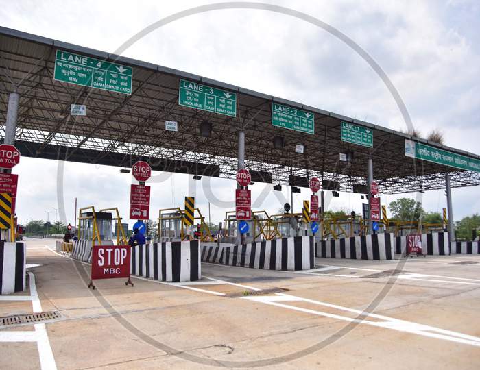 A Toll Plaza on Highway  Look Desert   During Ongoing Covid-19 Lockdown, In  Nagaon District Of Assam On April 19,2020.