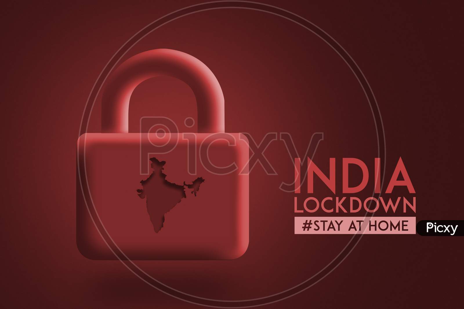 India Lock Down Concept , Corona Virus Lock Down