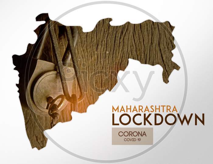 Maharashtra Lock Down Concept , Corona Virus Lock Down