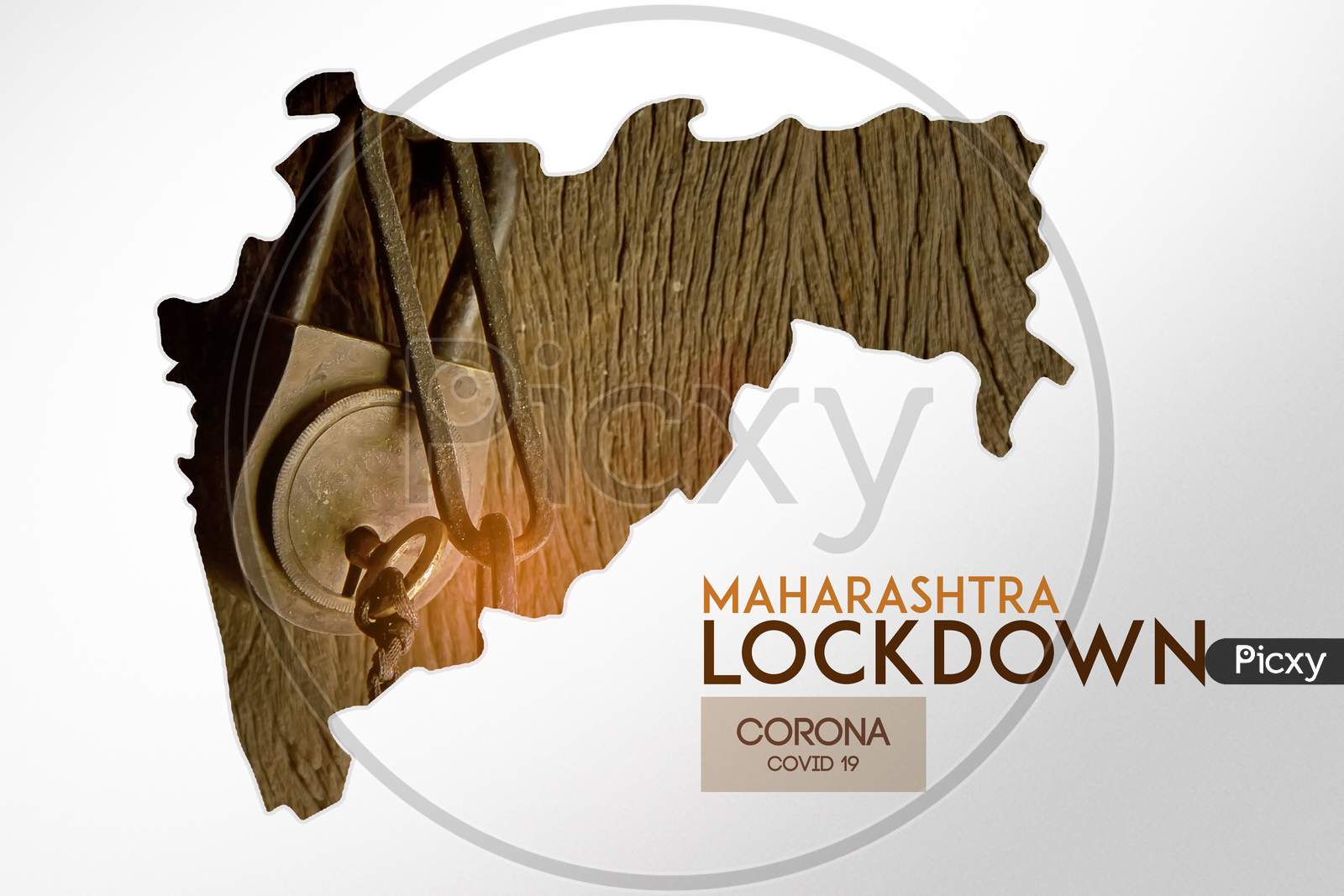 Maharashtra Lock Down Concept , Corona Virus Lock Down