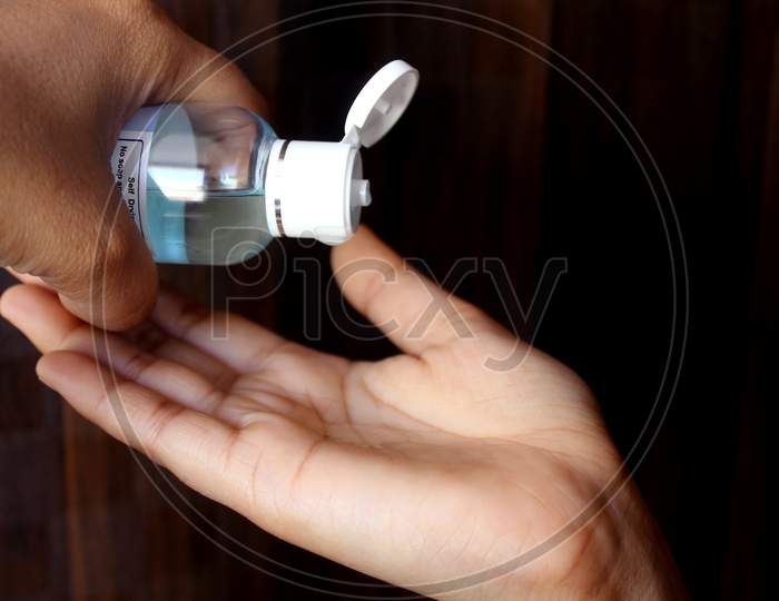 hand sanitizer use