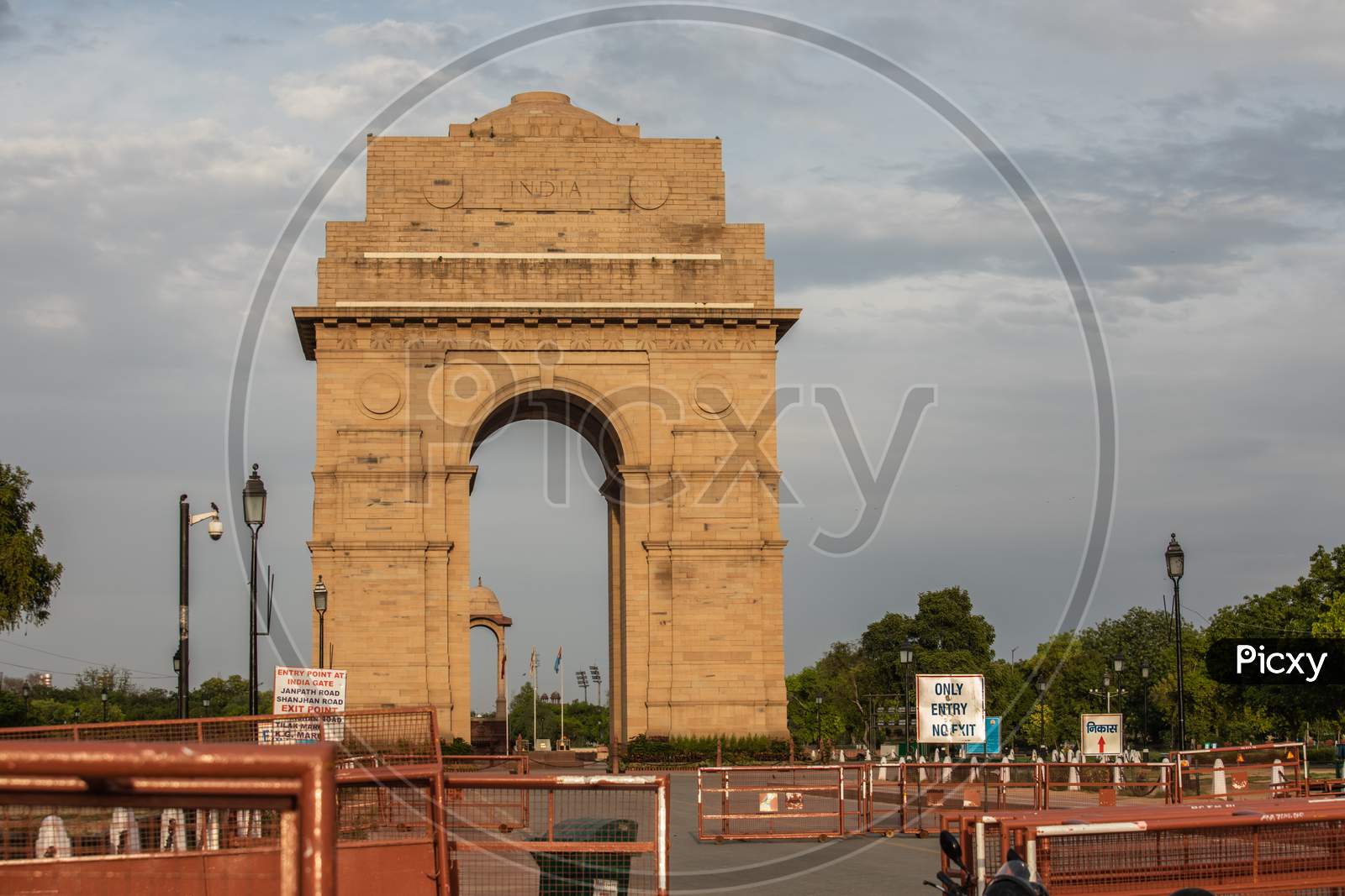 India Gate In Lockdown 2020 due to corona virus or covid 19 spread