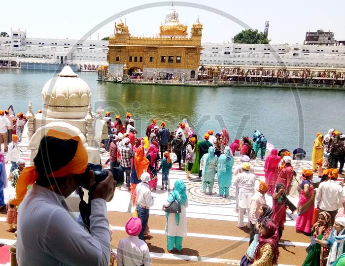Amritsar, Punjab, India, November 29, 2019, Dukh Bhanjani Beri In Sri Harmandir Sahib, Most Important Pilgrimage Site Of Sikhism Housing Golden Temple, Holly Sarovar And Darbar Sahib