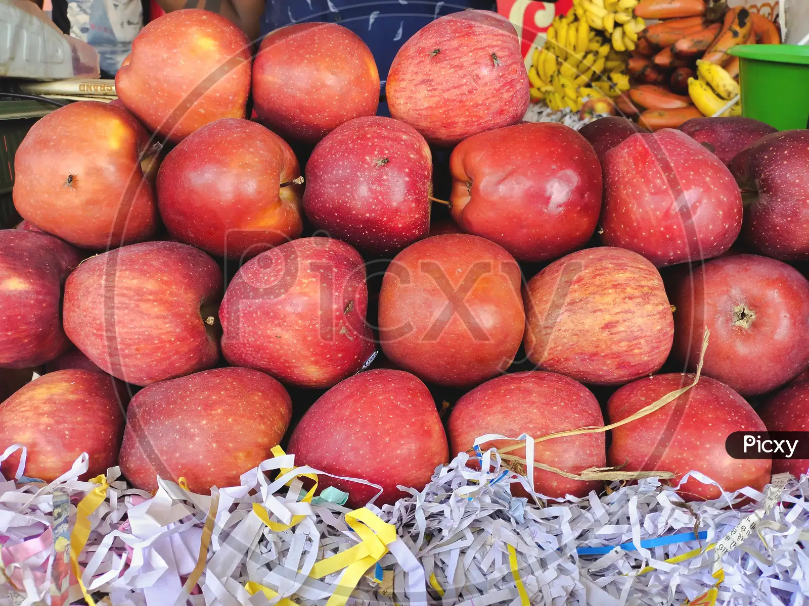 Fresh juicy apples on jute bag Photograph by B-d-s - Pixels