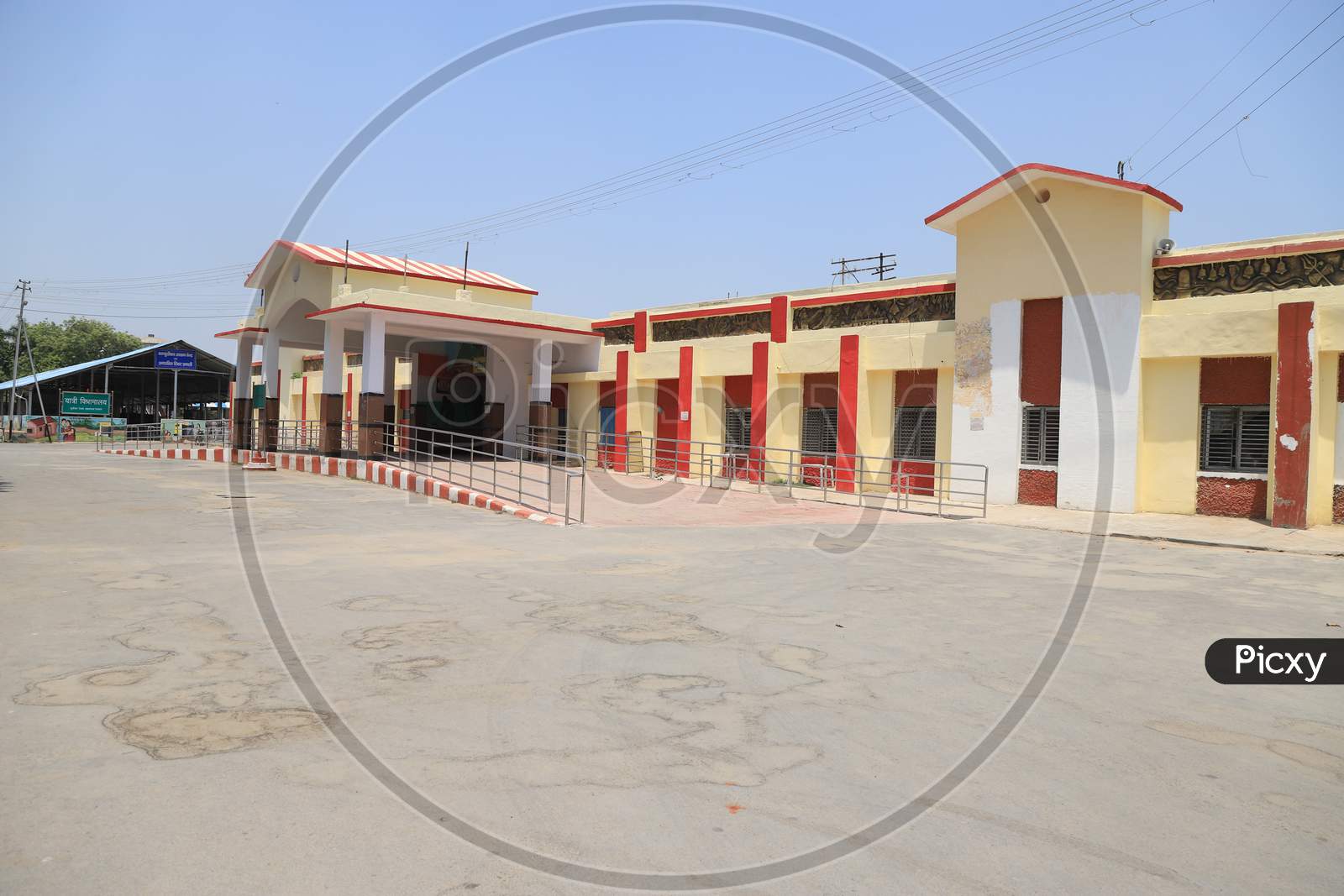 A View Of Deserted Railway Station premises During Nationwide Lockdown Amidst Coronavirus Or COVID-19 Outbreak in Prayagraj
