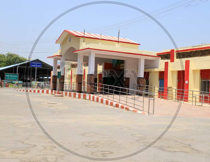 A View Of Empty Prayagraj City Railway Station During Nationwide Lockdown Amidst Coronavirus or COVID-19 Outbreak in Prayagraj
