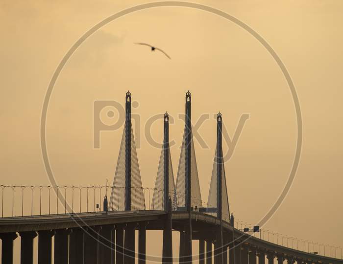 Penang Bridge In the Morning.