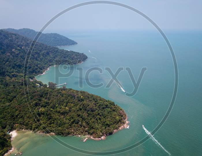 Aerial View Penang National Park,