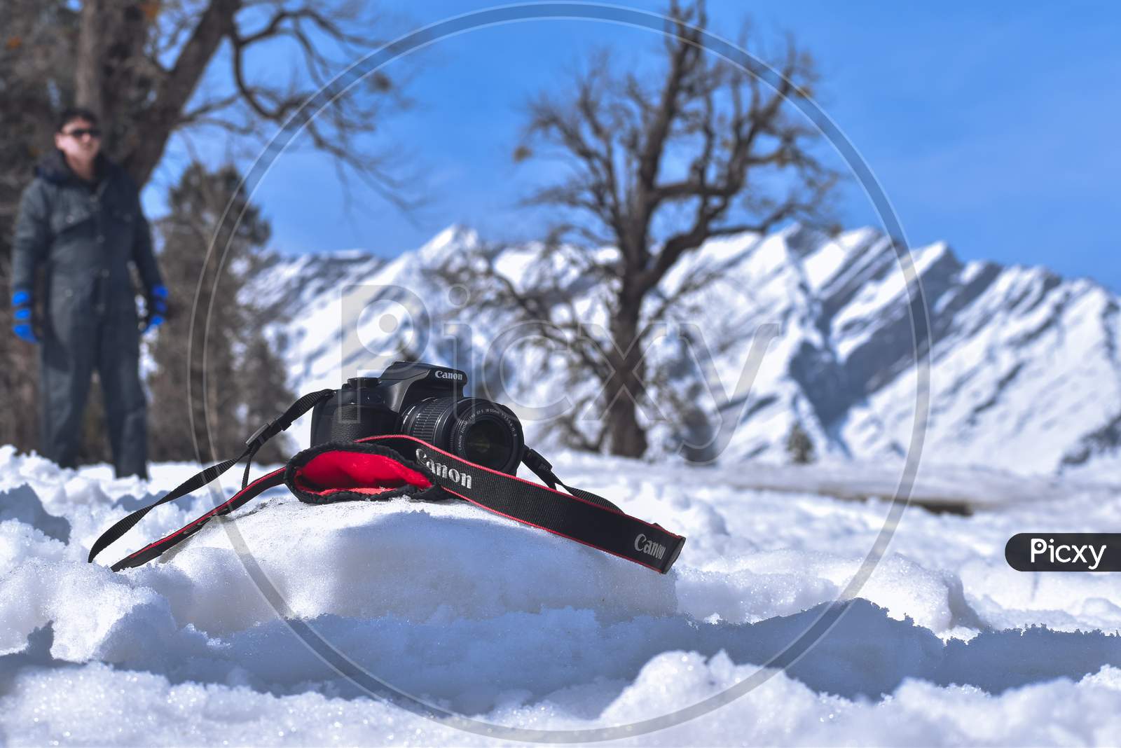 camera on the snow