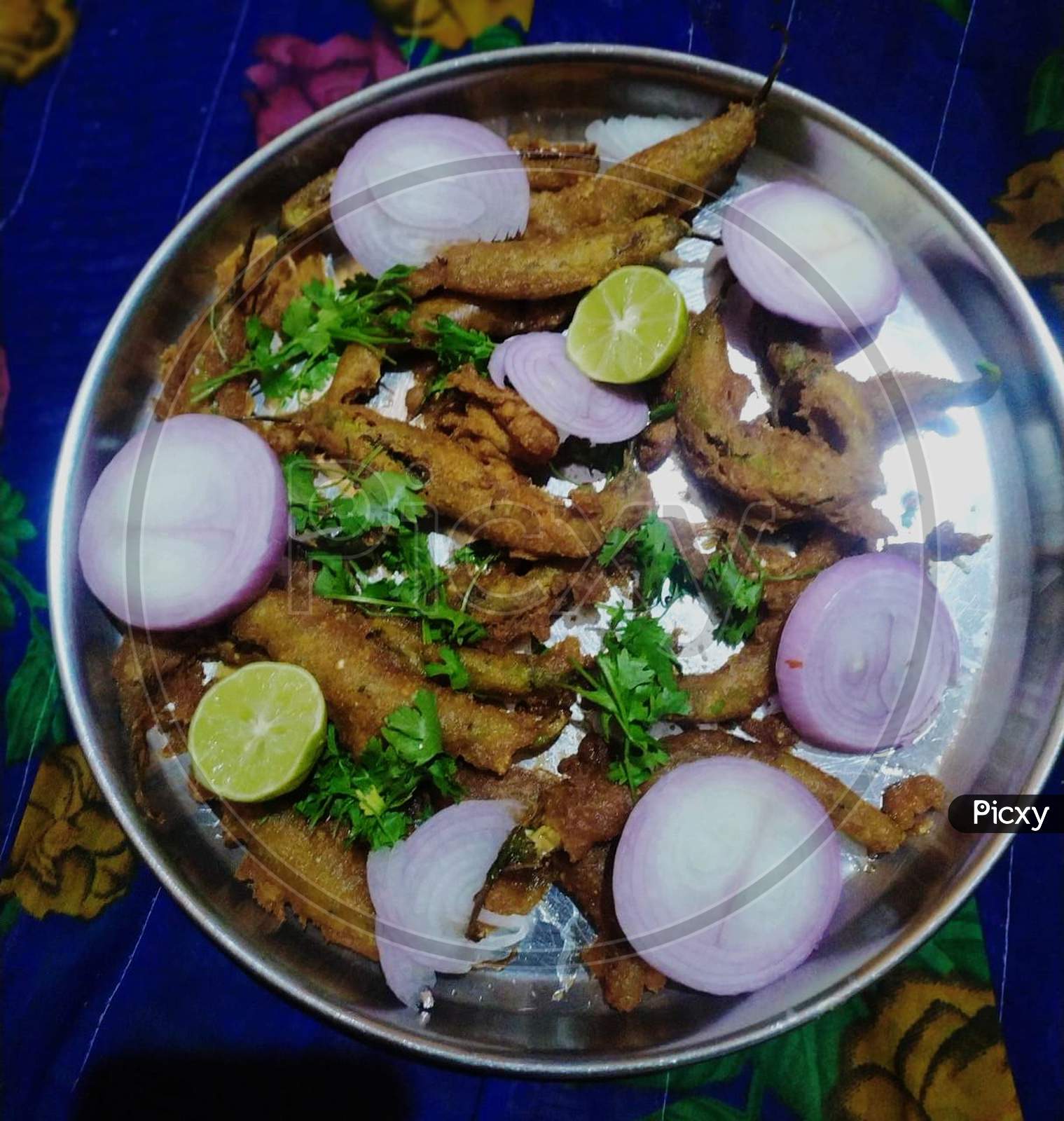 Mirchi Bajji  Served in a Plate