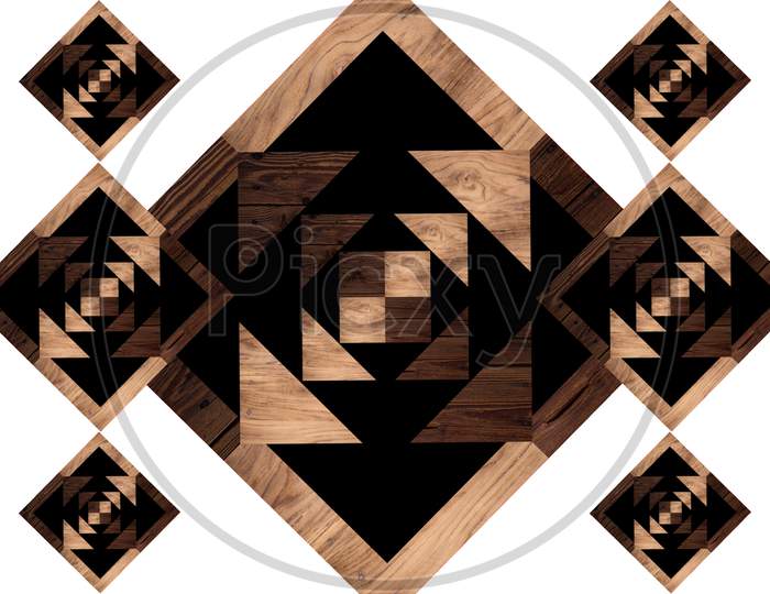 Wood aok  3D tiles texture