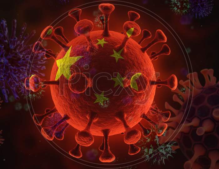 Pathogen Respiratory Coronavirus 2020 Ncov Flu Outbreak 3 D Medical Health Risk Concept