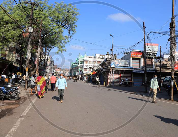 Prayagraj Old City Pictured On A Morning During Nationwide Lockdown Amidst Coronavirus Or COVID-19  Pandemic In Prayagraj April 27, 2020