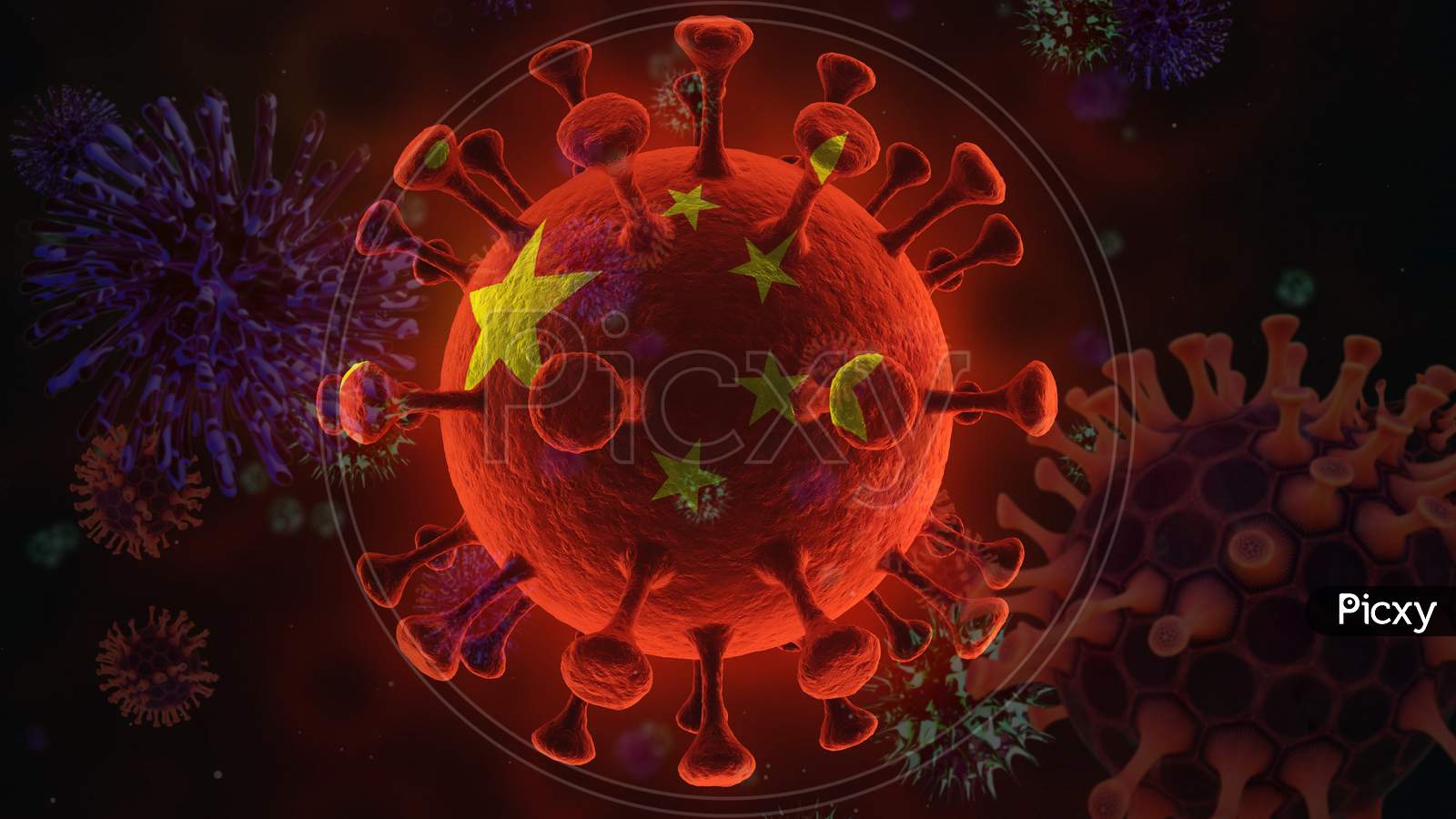 Pathogen Respiratory Coronavirus 2020 Ncov Flu Outbreak 3 D Medical Health Risk Concept