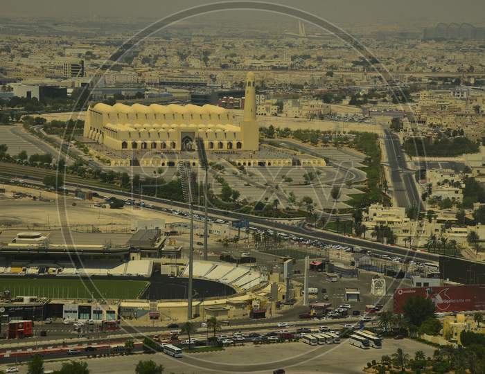 A View Of State Mosque In Doha, Qatar