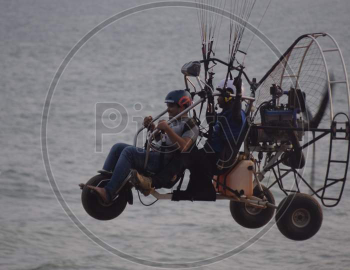Paragliding at Rushikonda