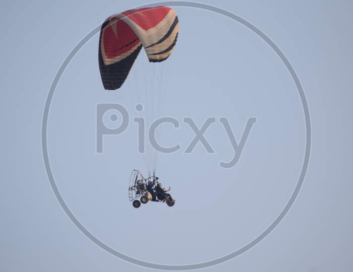 Paragliders at Vizag