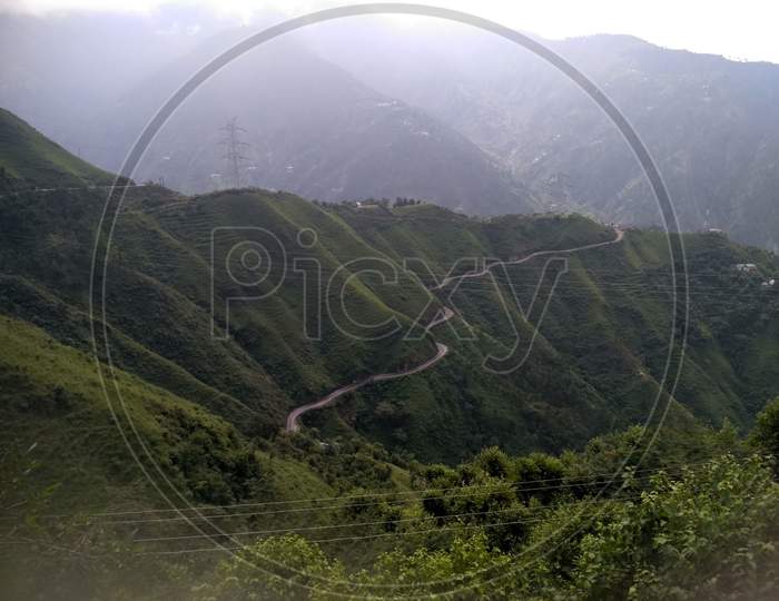 Picture Taken Of A Human Pathway Near To Jot Station Chamba Himachal Pradesh India