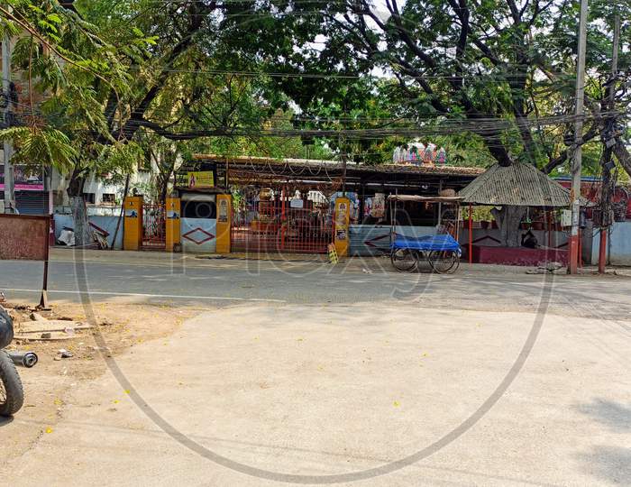Ganesh Temple KPHB Colony During Lockdown amid corona virus Covid 19 outbreak in India
