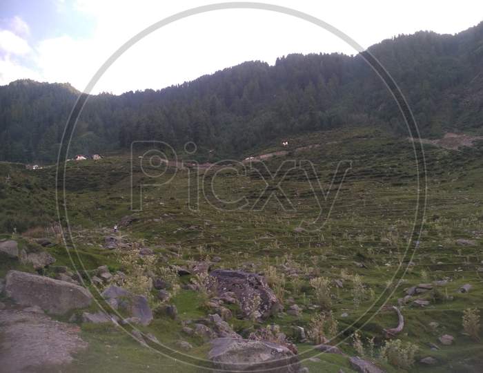 View of Chamba Hills Himachal Pradesh India 