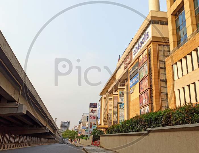 Closed Manjeera Mall Hyderabad Telangana India During Lockdown amid corona virus Covid 19 outbreak in India