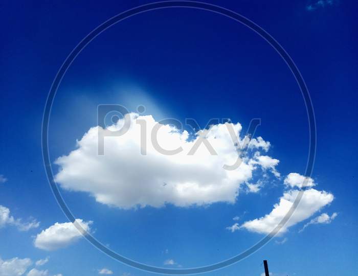 Blue sky and White Clouds