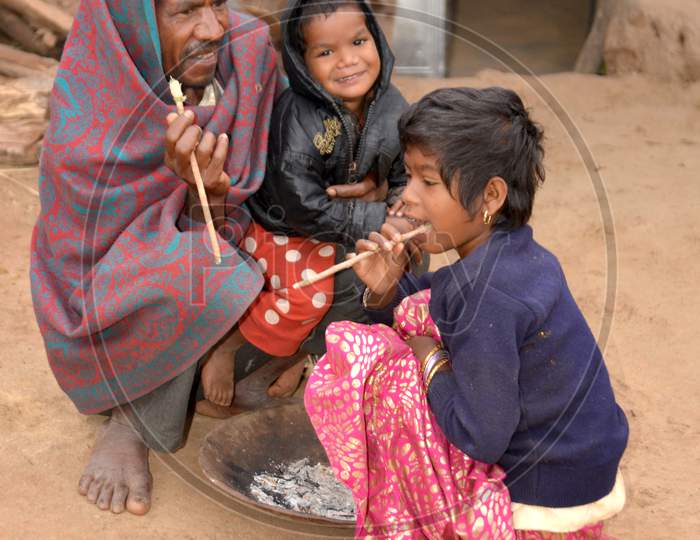 Children Of Poor Families in tribal Villages