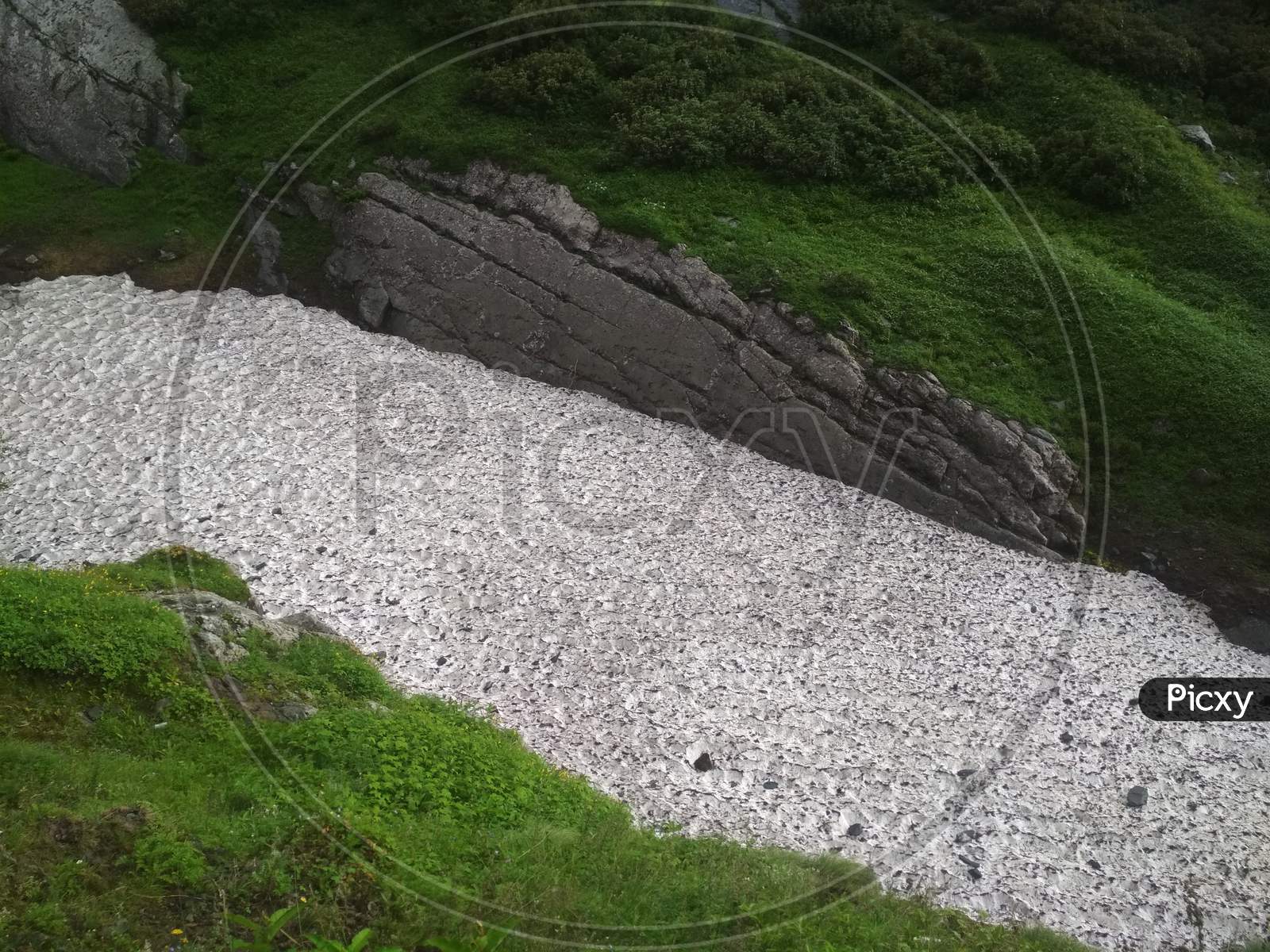 Waterfalls Falling From terrain Lands In Himachal Pradesh