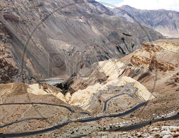 Roads in The Terrain Lands of Himachal Pradesh
