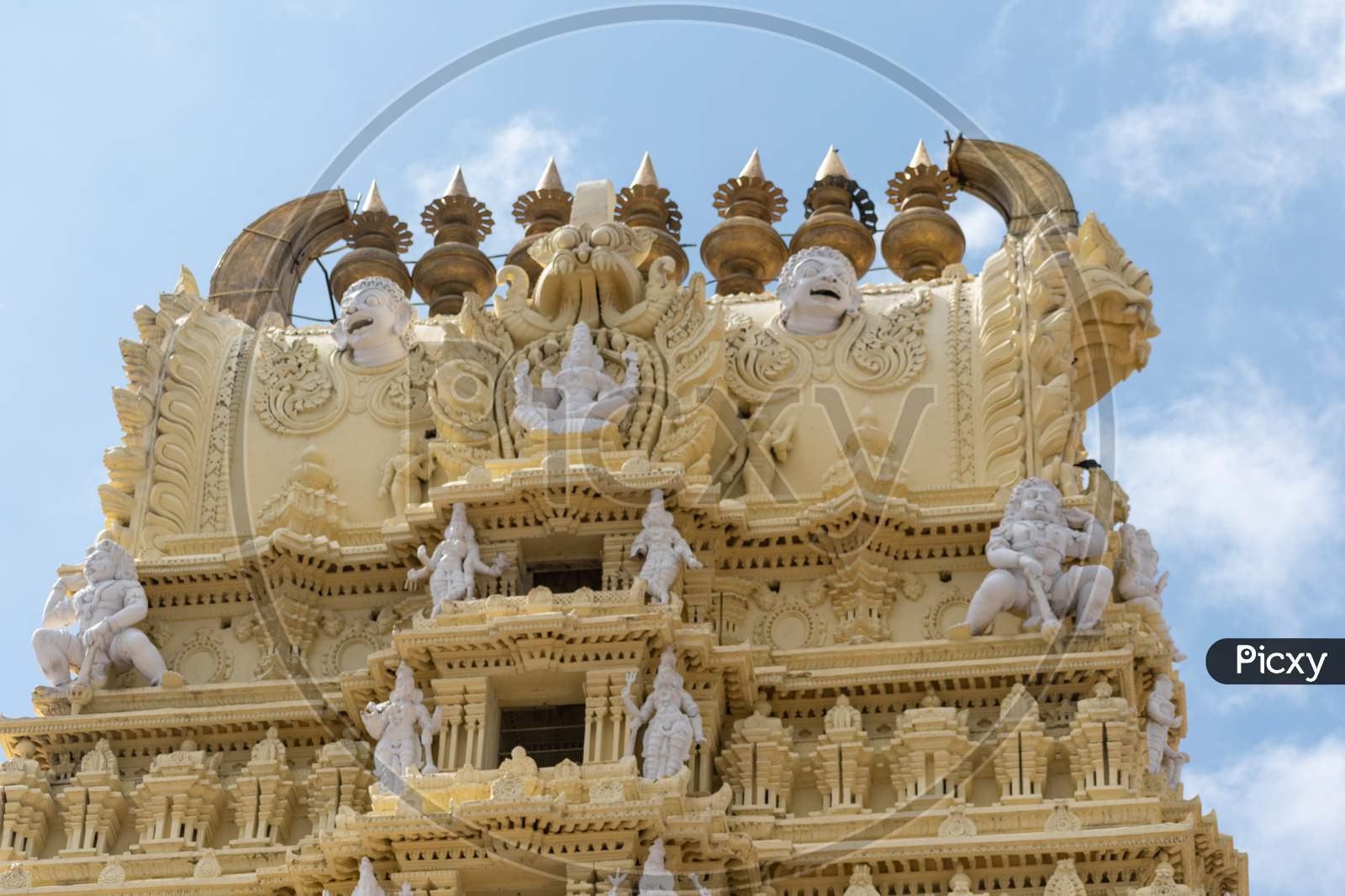 View of Sri Chamundeshwari Temple, located on Chamundi Hills
