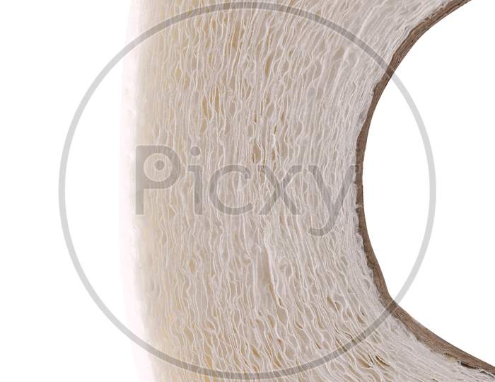 Clean White Toilet Paper. Close Up. Whole Background.