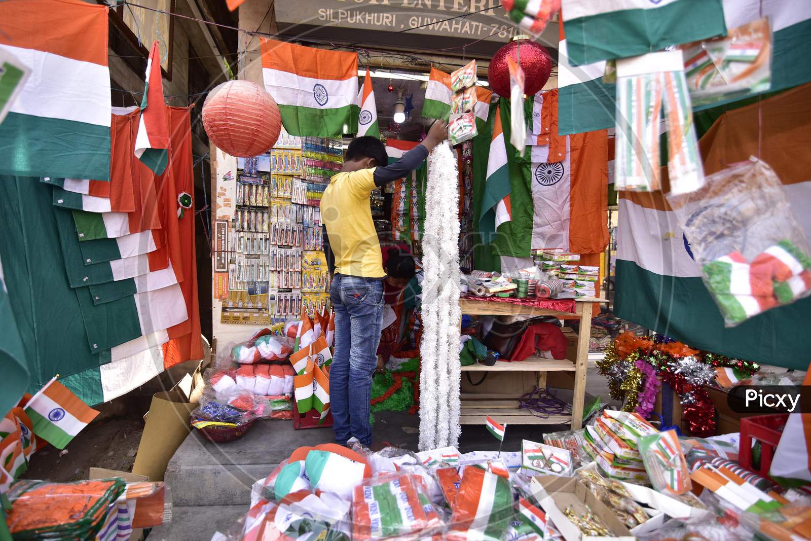 Tri colour Indian National  Flag sale in Guwahati  For Republic Day