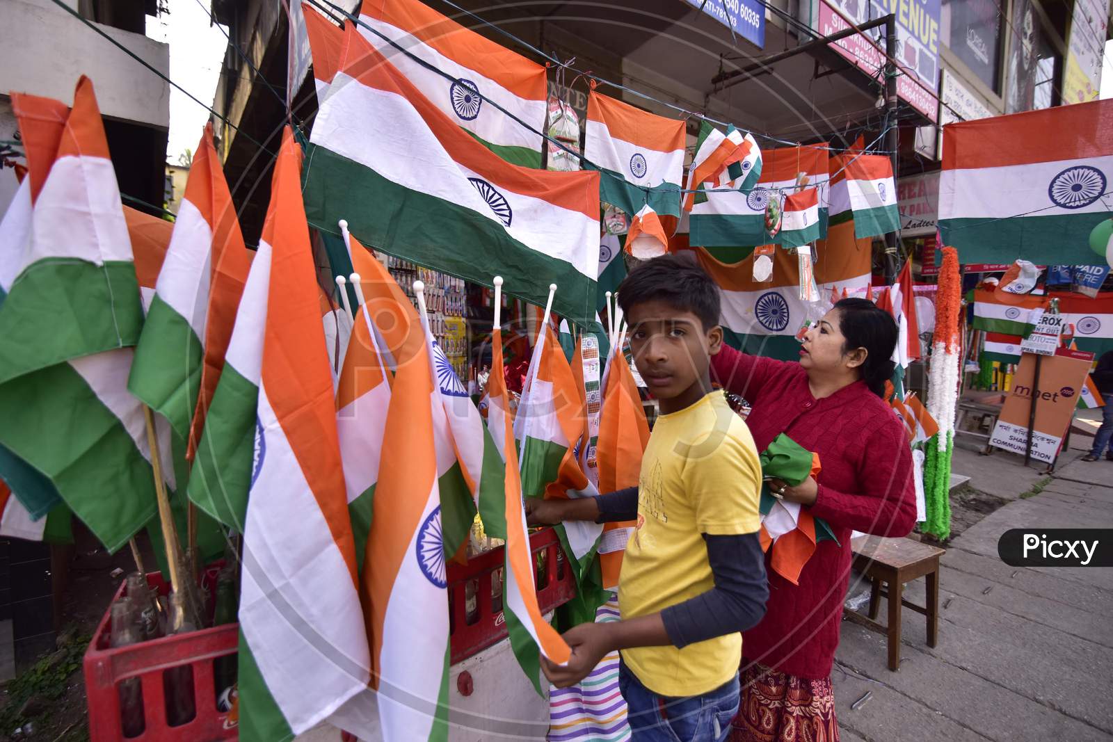 Tri colour Indian Flag sale in Guwahati  For Republic Day
