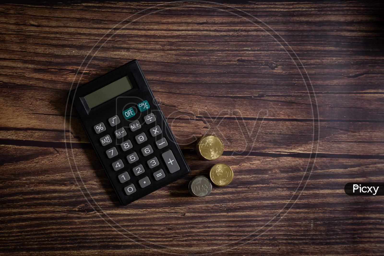Financial Accounting, Money Calculator On Table