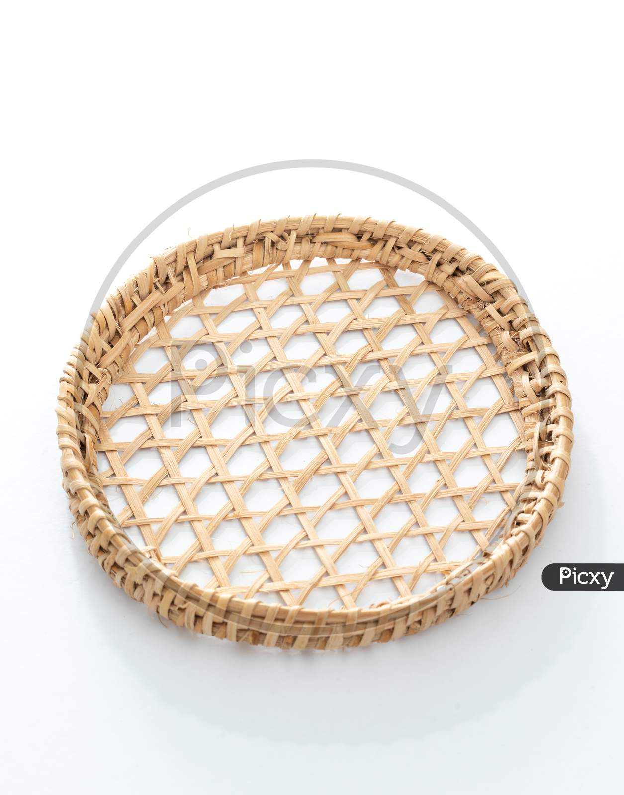 Bamboo String Hoppers (Idayyapam) Makers For Tradisional Food From India With White Background