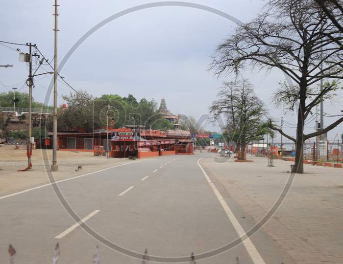 Lord Bade Hanuman Temple Closed On The Occasion of Hanuman Jayanti Festival? During A 21-Day Nationwide Lockdown To Slow The Spreading Of Coronavirus Disease (Covid-19) In Prayagraj, April 8, 2020